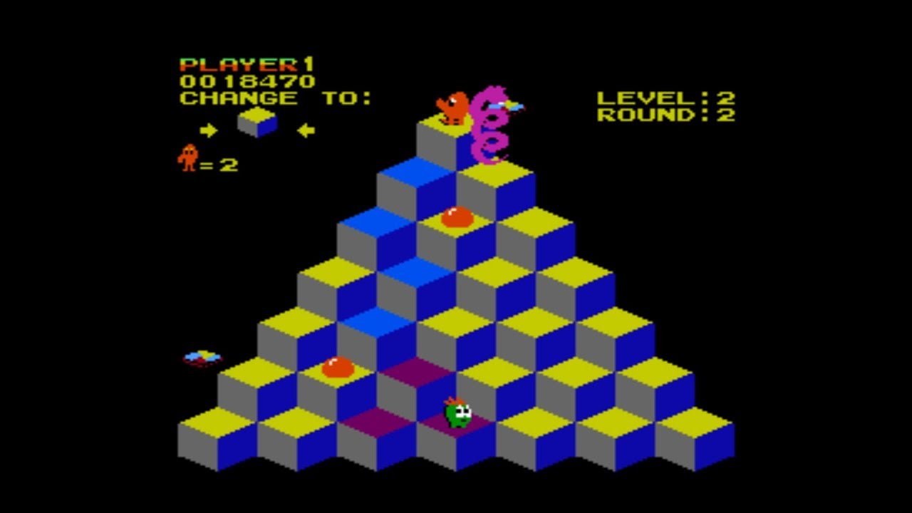 Q*bert (USA) - Nintendo entertainment system / NES spill