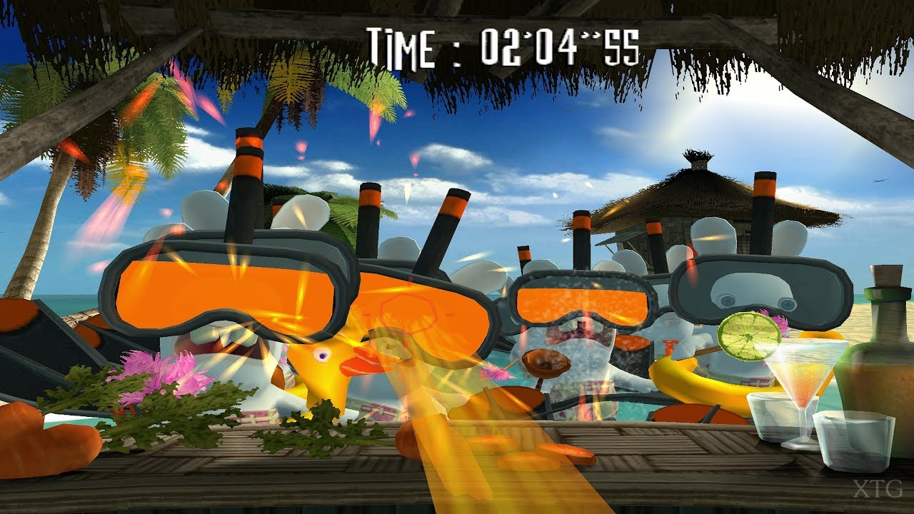 Rayman: Raving rabbids - Playstation 2 spill (PS2)