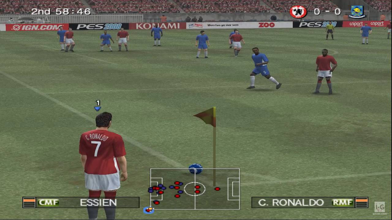 Gameplay-bilde fra Pro evolution soccer - Playstation 2 spill (PS2)