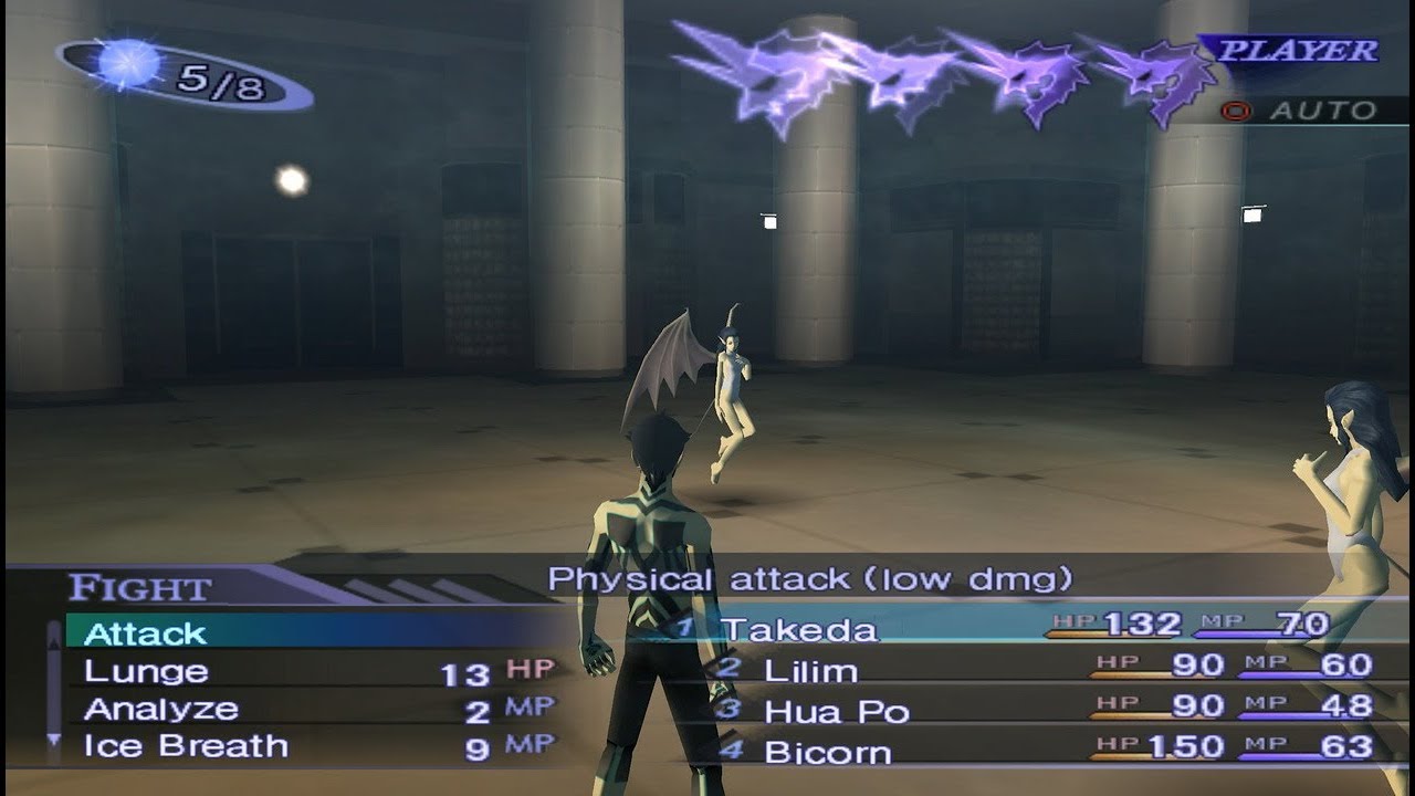 Gameplay-bilde fra Shin Megami Tensei - Lucifer's call - Playstation 2 spill (PS2)