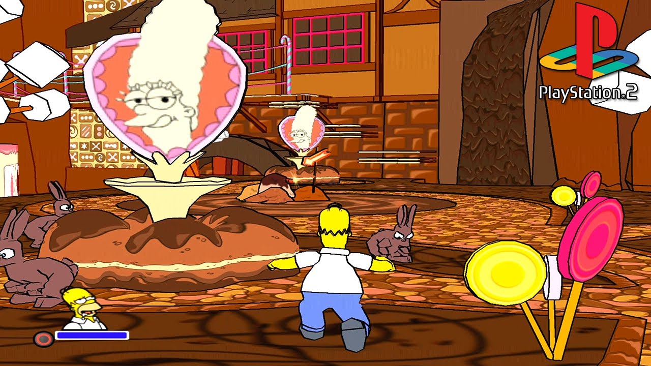 Gameplay-bilde fra The Simpsons Game Playstation 2 Spill Ps2