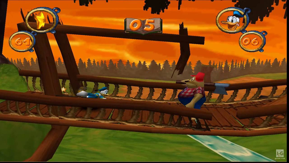 Donald duck - Quack attack- (I eske) - Nintendo 64 spill (N64)