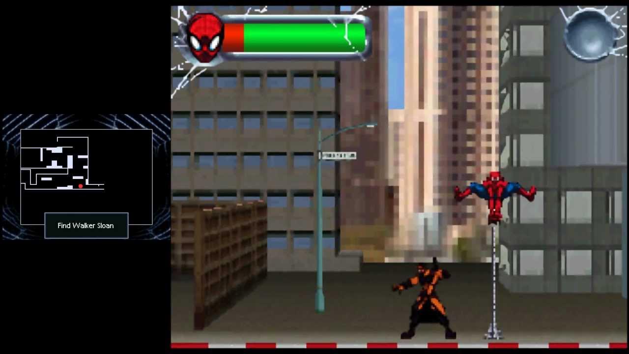 Gameplay-bilde fra Spider Man Edge Of Time Brukt Nintendo Ds Spill