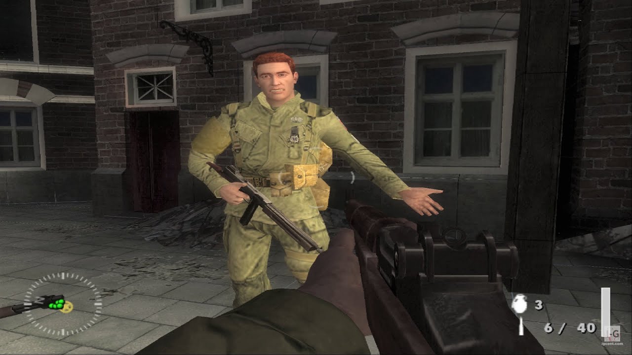 Gameplay-bilde fra Medal Of Honor Vanguard Brukt Playstation 2 Spill Ps2