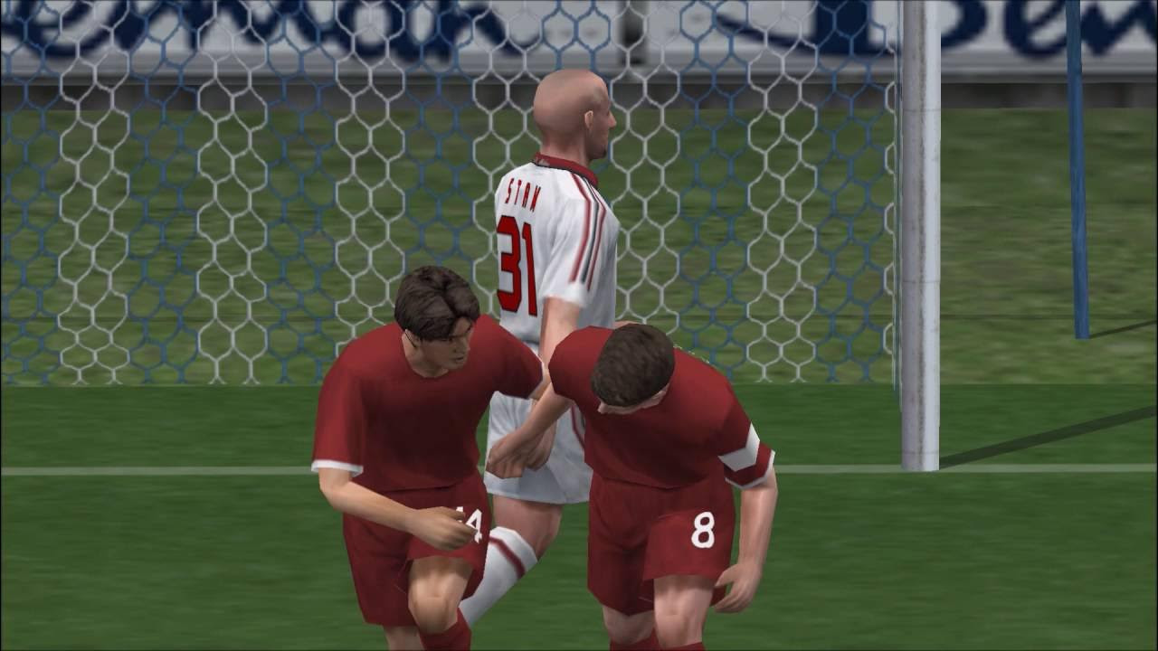 Gameplay-bilde fra Pro evolution soccer 5 - Playstation portable spill (PSP)