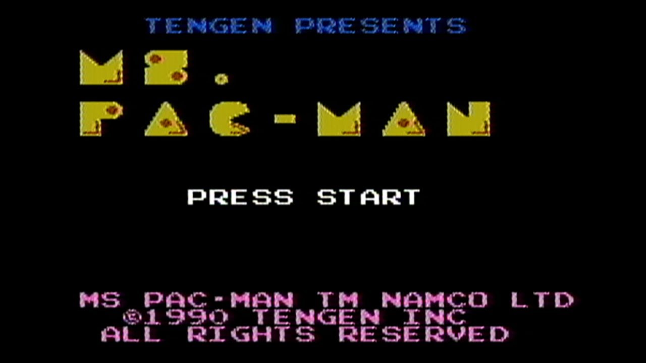 Ms. Pac-man (Tengen / USA) - Nintendo entertainment system / NES spill