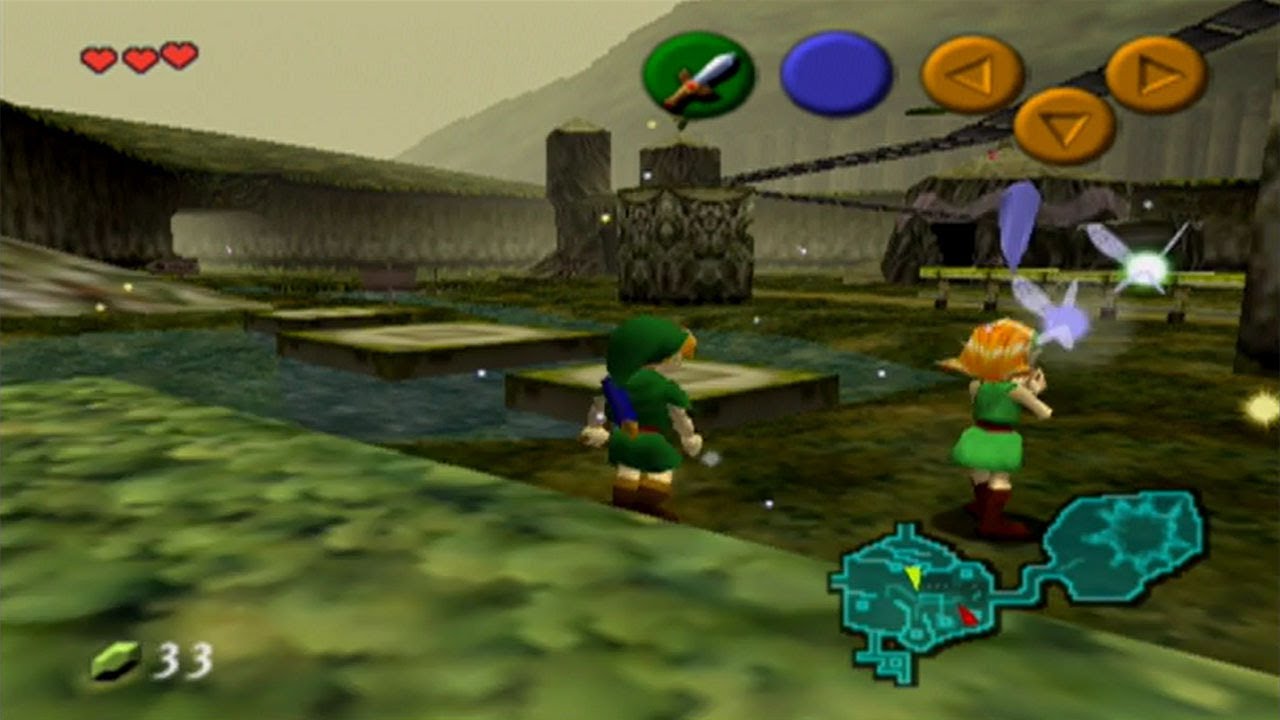 The legend of Zelda - Ocarina of time - Nintendo 64 spill (n64)