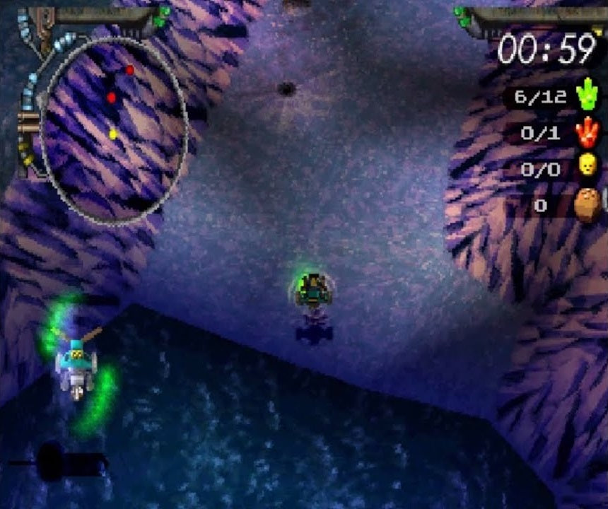 Gameplay-bilde fra Lego Rock Raiders Brukt Playstation 1 Spill Ps1