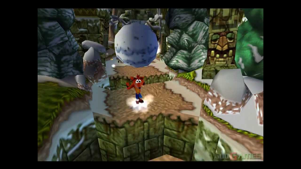 Gameplay-bilde fra Crash Bandicoot 2 Cortex Strikes Back Platinum Brukt Playstation 1 Spill Ps1