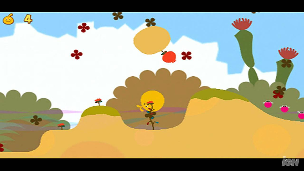 Gameplay-bilde fra Loco Roco - Playstation portable spill (PSP)