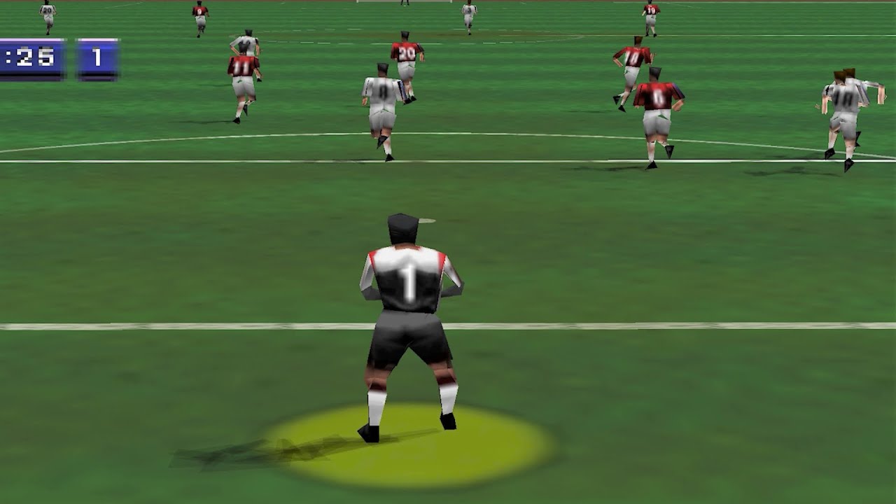 Gameplay-bilde fra Fifa 64 - i eske - Nintendo 64 spill (N64)