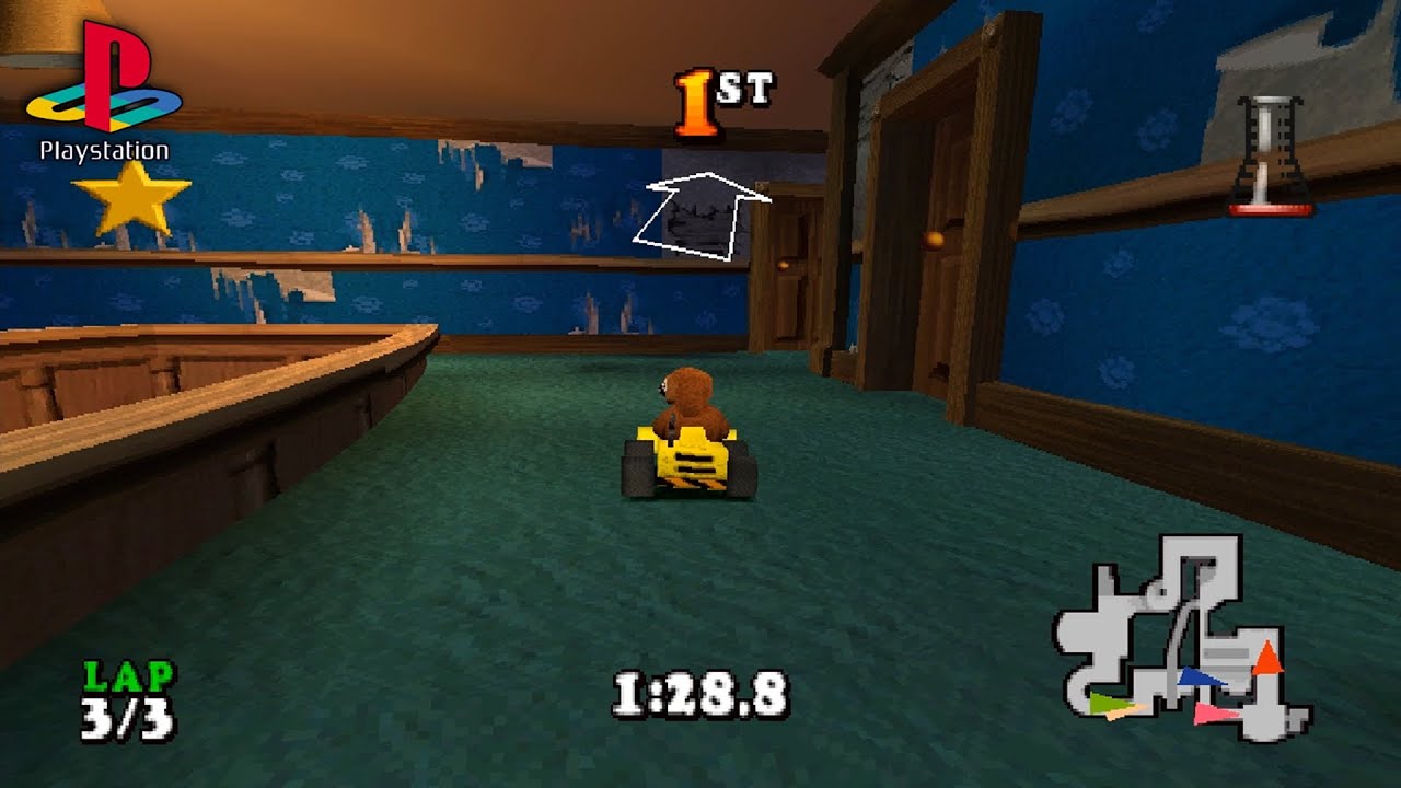 Muppet - RaceMania - Playstation 1 spill (PS1)