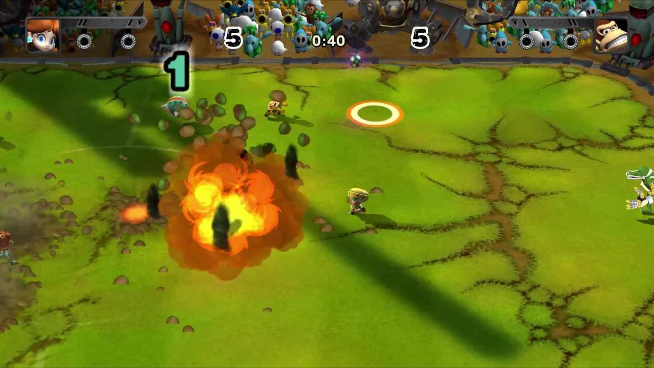 Gameplay-bilde fra Mario strikers - Charged football - Nintendo Wii spill