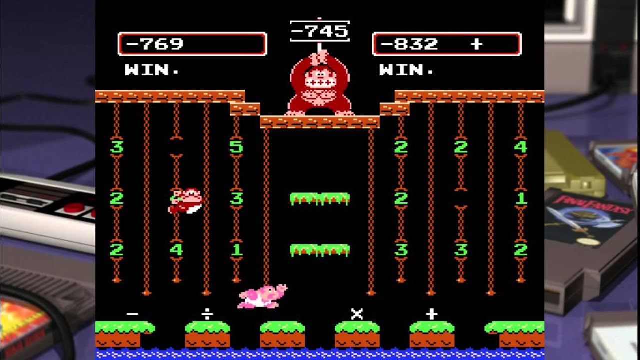 Donkey kong Jr. math (NTSC) - Nintendo entertainment system / NES spill