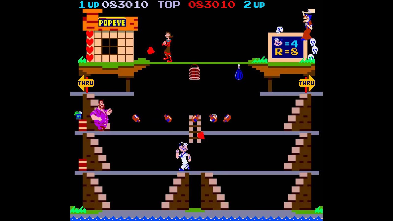 The original! Popeye arcade classics series (USA) - NES spill