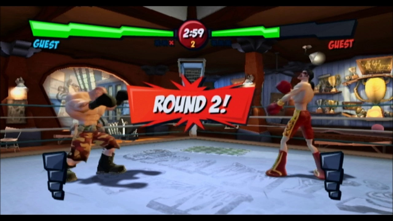 Gameplay-bilde fra Facebreaker - K.O. party - Nintendo Wii spill