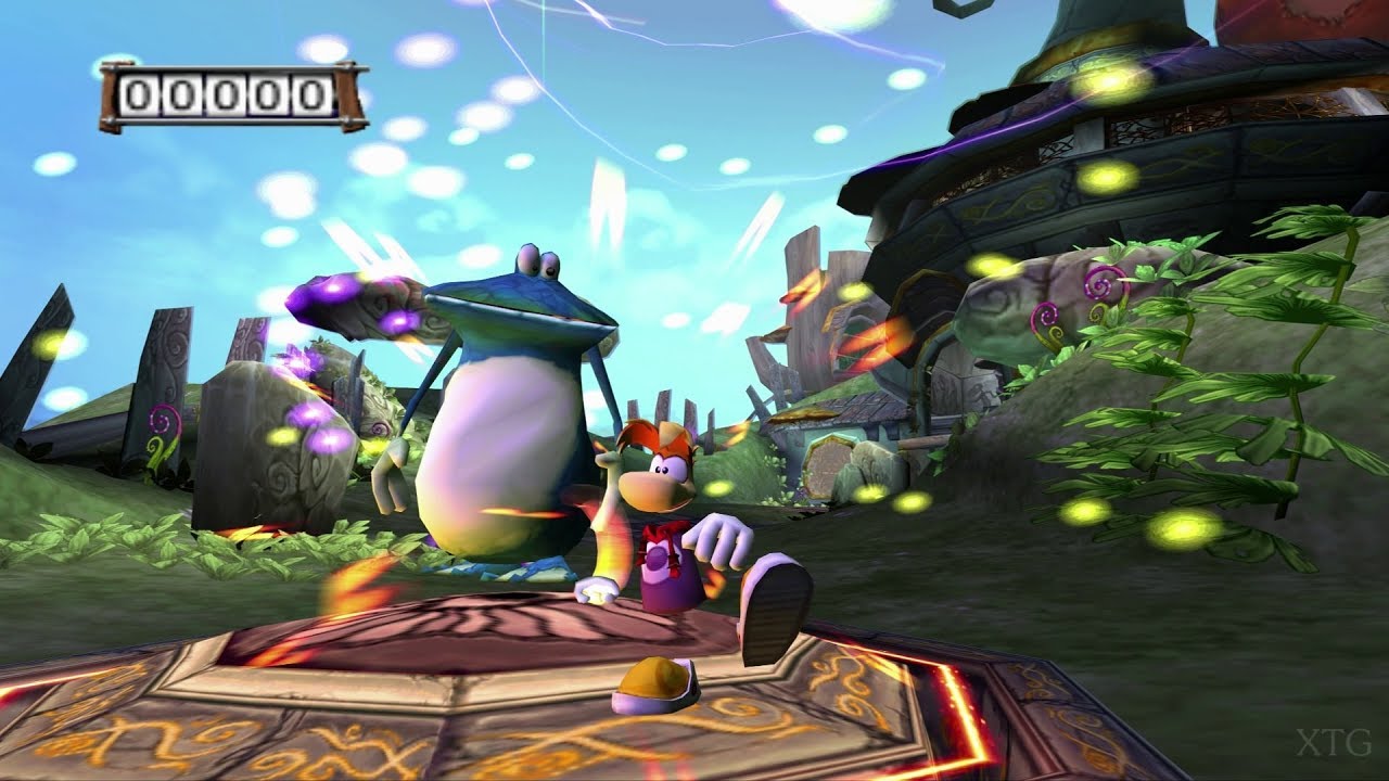 Gameplay-bilde fra Rayman 3 Hoodlum Havoc Brukt Playstation 2 Spill Ps2