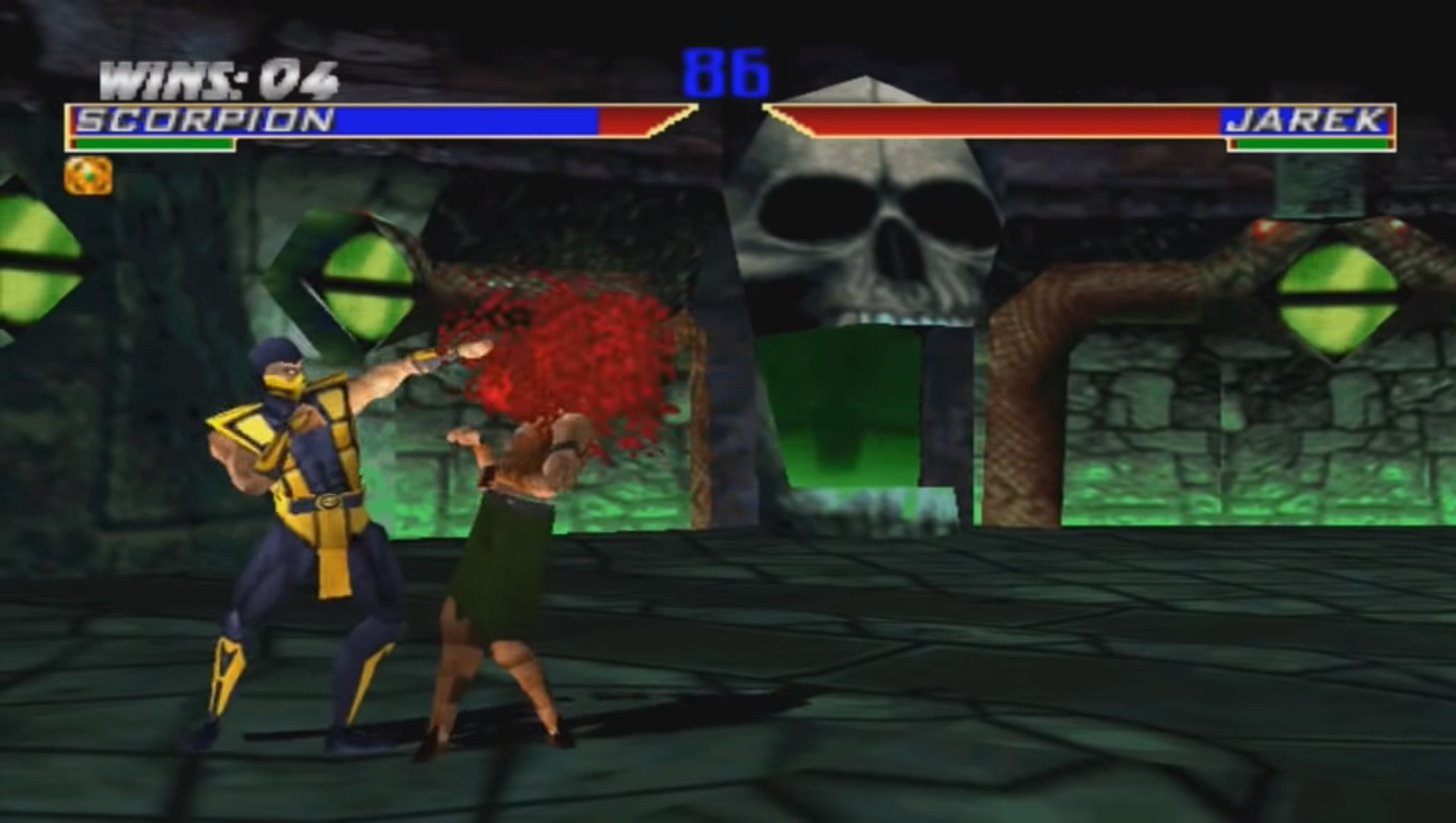Mortal kombat 4 - Playstation 1 spill (PS1)