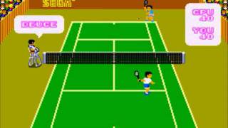 Super Tennis (komplett i eske) - Sega master system spill