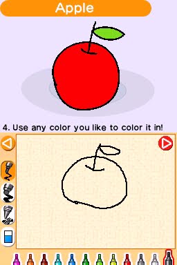 Gameplay-bilde fra Let's draw – Nintendo DS spill
