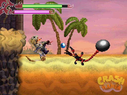 Gameplay-bilde fra Crash - Mind over mutant - Nintendo DS spill