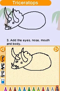 Gameplay-bilde fra Let's draw – Nintendo DS spill