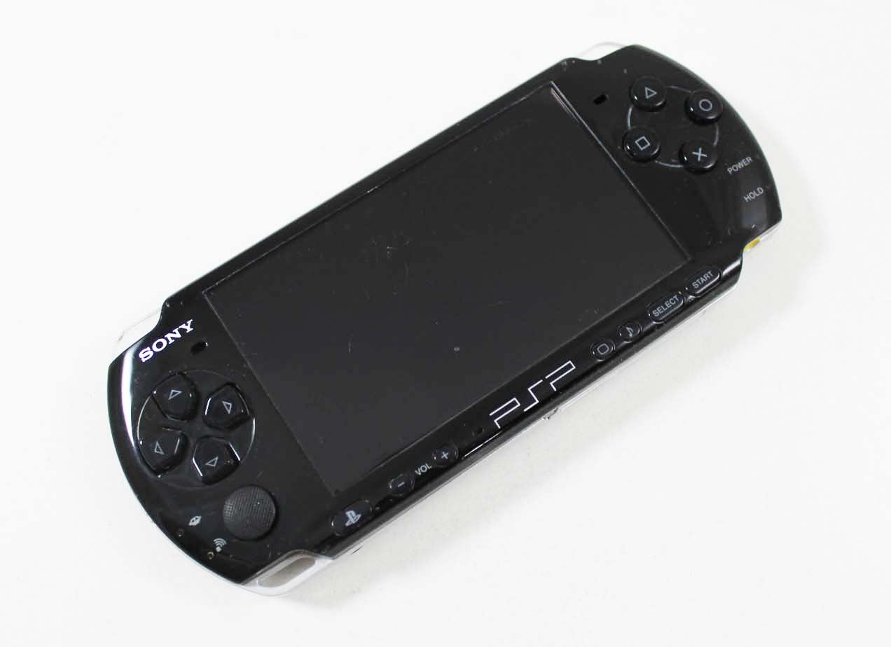Original svart sony Playstation portable håndholdt konsoll med lader (PSP 3000)