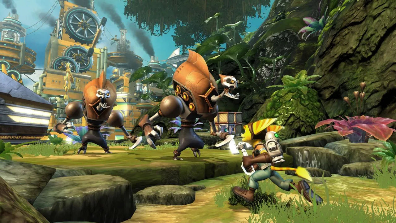 Gameplay-bilde fra Ratchet and clank - Tools of destruction - Playstation 3 spill (ps3)