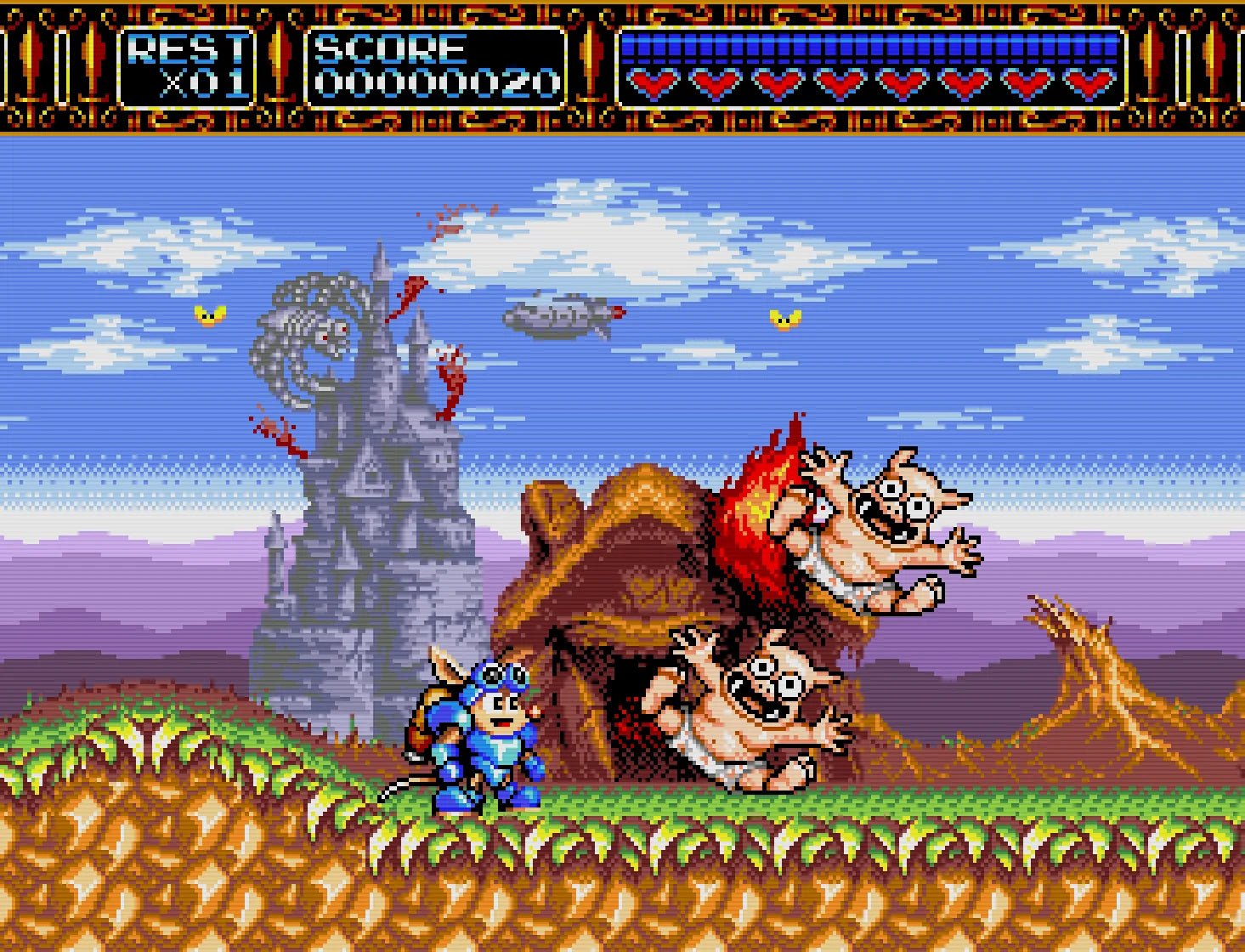 Rocket knight adventures - Sega genesis spill