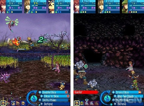 Gameplay-bilde fra Sands of destruction (NTSC) – Nintendo DS spill