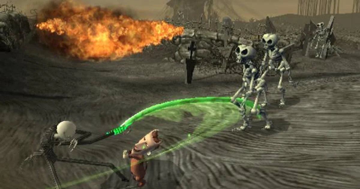 Bilde av Tim Burtons The Nightmare Before Christmas Oogie S Revenge Brukt Playstation 2 Spill Ps2