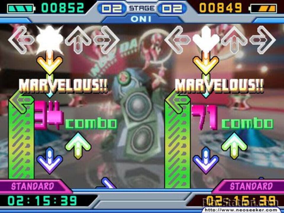 Gameplay-bilde fra Dancing Stage Fusion - Playstation 2 spill (PS2)