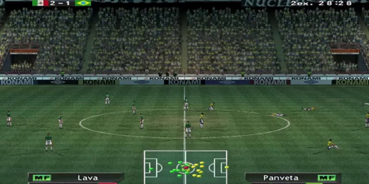 Gameplay-bilde fra Pro evolution soccer 5 - Playstation portable spill (PSP)