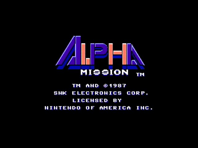 Alpha mission (USA) - Nintendo entertainment system / NES spill