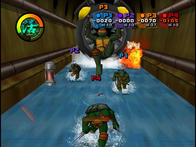 Gameplay-bilde fra Teenage Mutant Ninja Turtles Nintendo Gamecube Spill