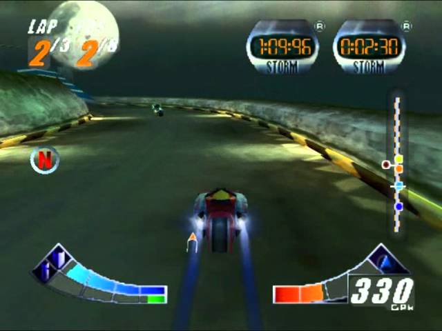 Gameplay-bilde fra Extreme-G - i eske - Nintendo 64 spill (N64)