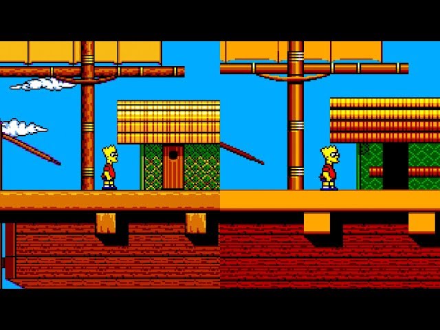 The simpsons - Bart vs. the world (SCN) - NES spill