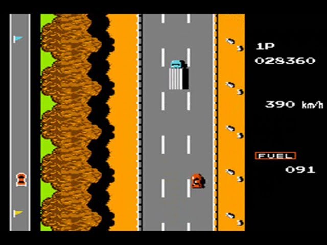 Road fighter (PAL B) - Nintendo entertainment system spill (NES)