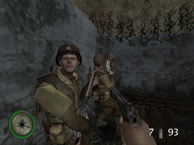 Gameplay-bilde fra Medal Of Honor Frontline Platinum Brukt Playstation 2 Spill Ps2