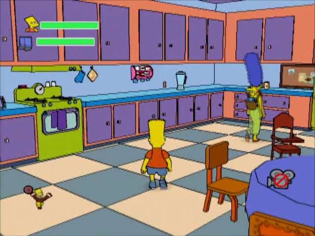 Gameplay-bilde fra The Simpsons Game Playstation 2 Spill Ps2