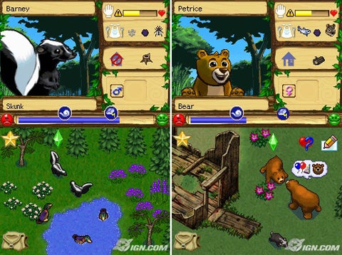 Gameplay-bilde fra Sim Animals – Nintendo DS spill