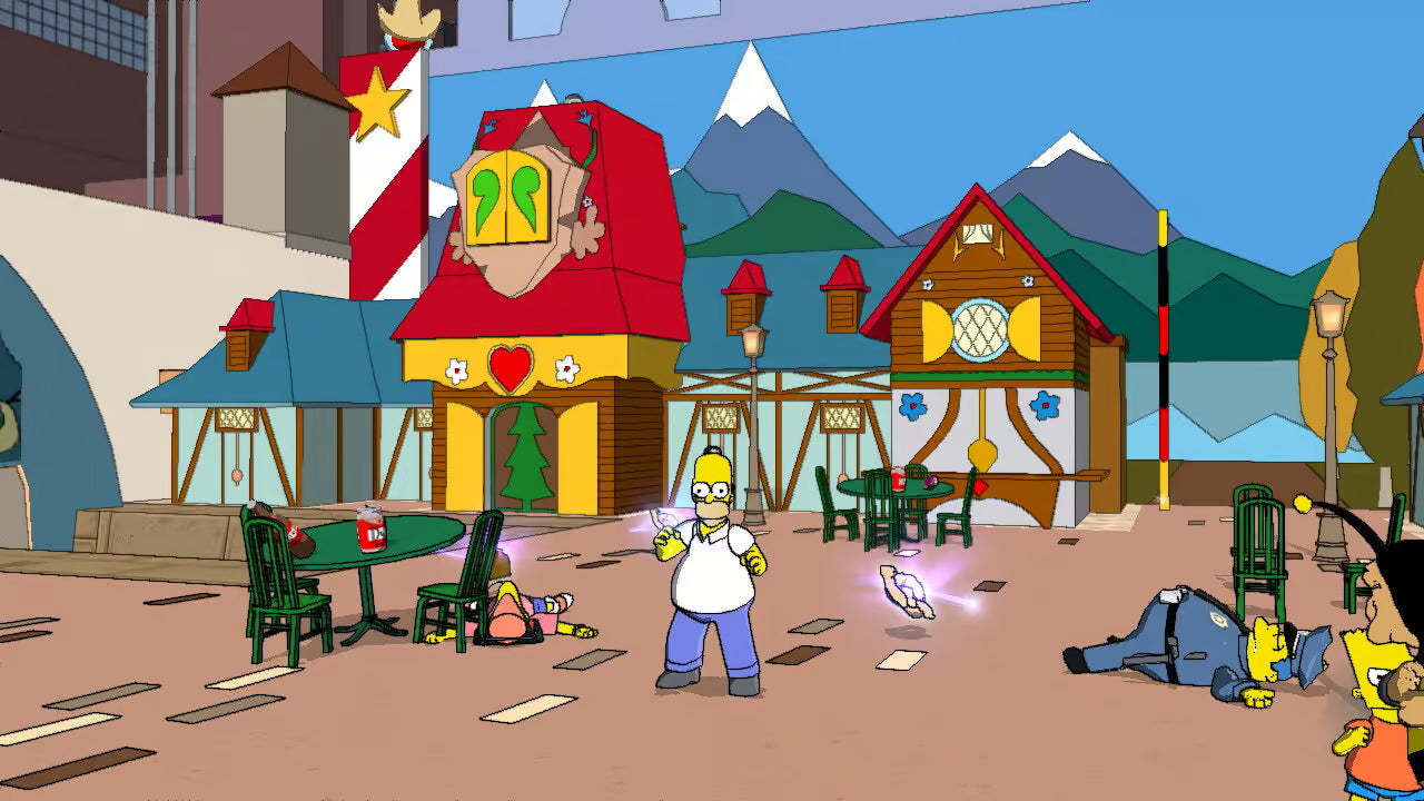 Gameplay-bilde fra The Simpsons Game - Nintendo Wii spill