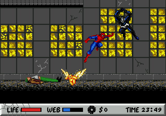 Spider-man (i eske) - Sega master system spill