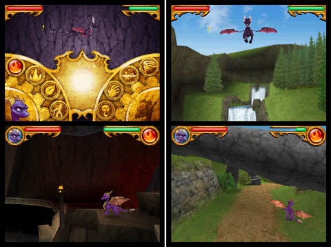 Gameplay-bilde fra The legend of spyro - Dawn of the dragon – Nintendo DS spill