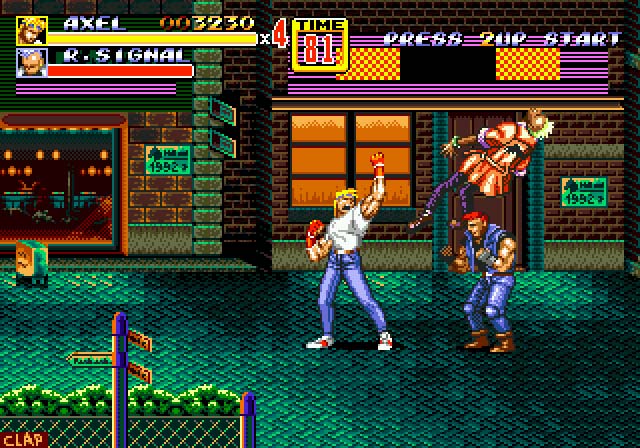 Streets of rage II / 2 - Sega mega drive spill