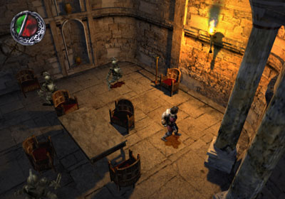 Gameplay-bilde fra The Bard's tale - Playstation 2 spill (PS2)