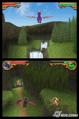 Gameplay-bilde fra The legend of spyro - Dawn of the dragon – Nintendo DS spill