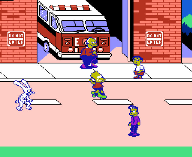 The simpsons - Bart vs. the world (SCN) - NES spill