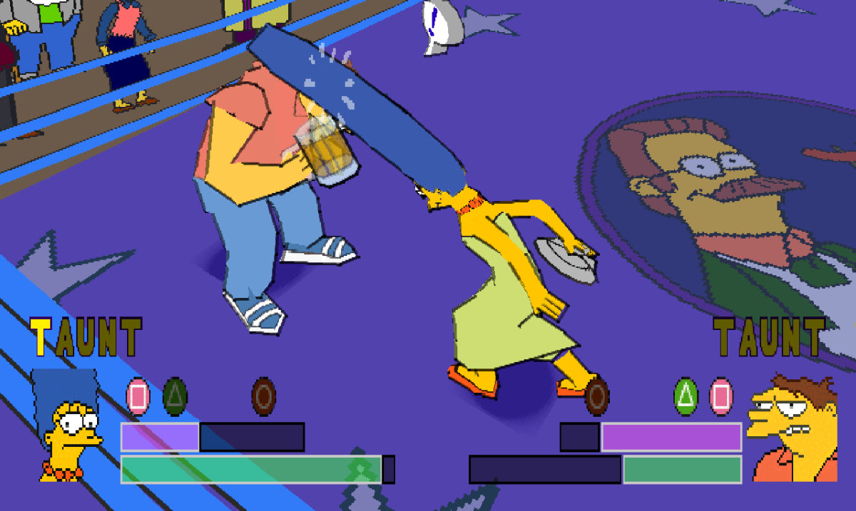The simpsons - Wrestling - Playstation 1 spill (PS1)