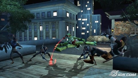 Gameplay-bilde fra TMNT - Nintendo Wii spill